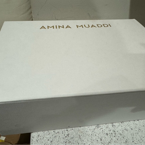 Amina Muaddi Glass PVC Slingback in Pink Crystal✨SZ 39.5 new with box Lo… - Picture 8 of 12